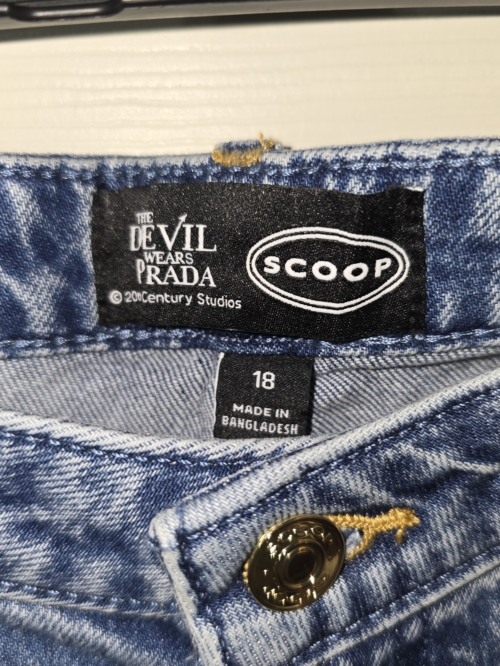 SCOOP x The Devil Wears Prada Light Blue Denim Jeans - Women's Size 18